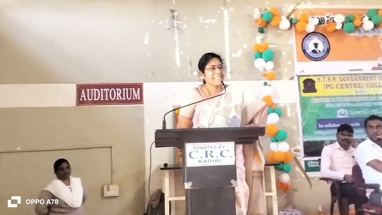STSN ప్రభుత్వ డిగ్రీ కళాశాల-కదిరిలో Dr.s స్మిత మేడమ్ గారి స్పీచ్ పర్సనాలిటీ డెవలప్‌మెంట్ ప్రోగ్రాం#@
