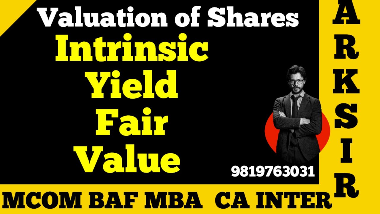 Valuation of shares|Intrinsic Yield Fair Value of share||Mcom sem3 nep | TYBAF SEM5|| Ark sir