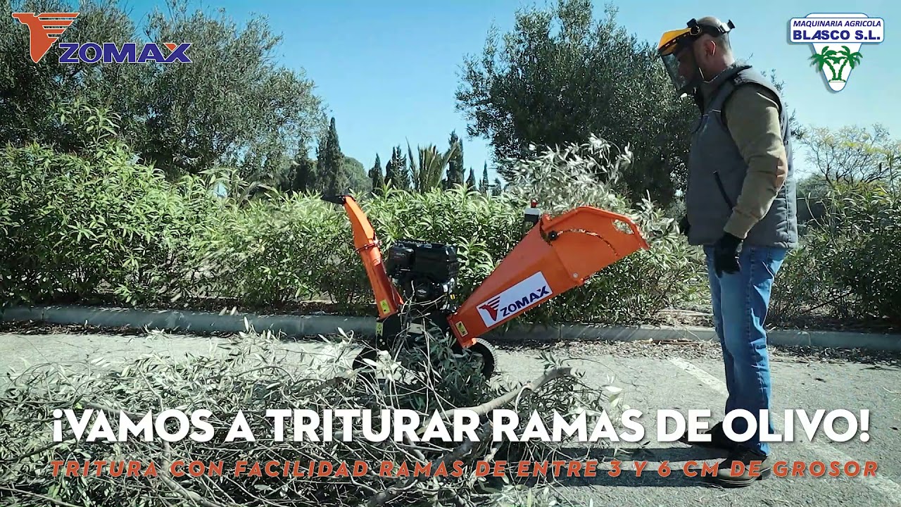 Trituradora de leña y restos de poda Zomax Modelo ZM65003