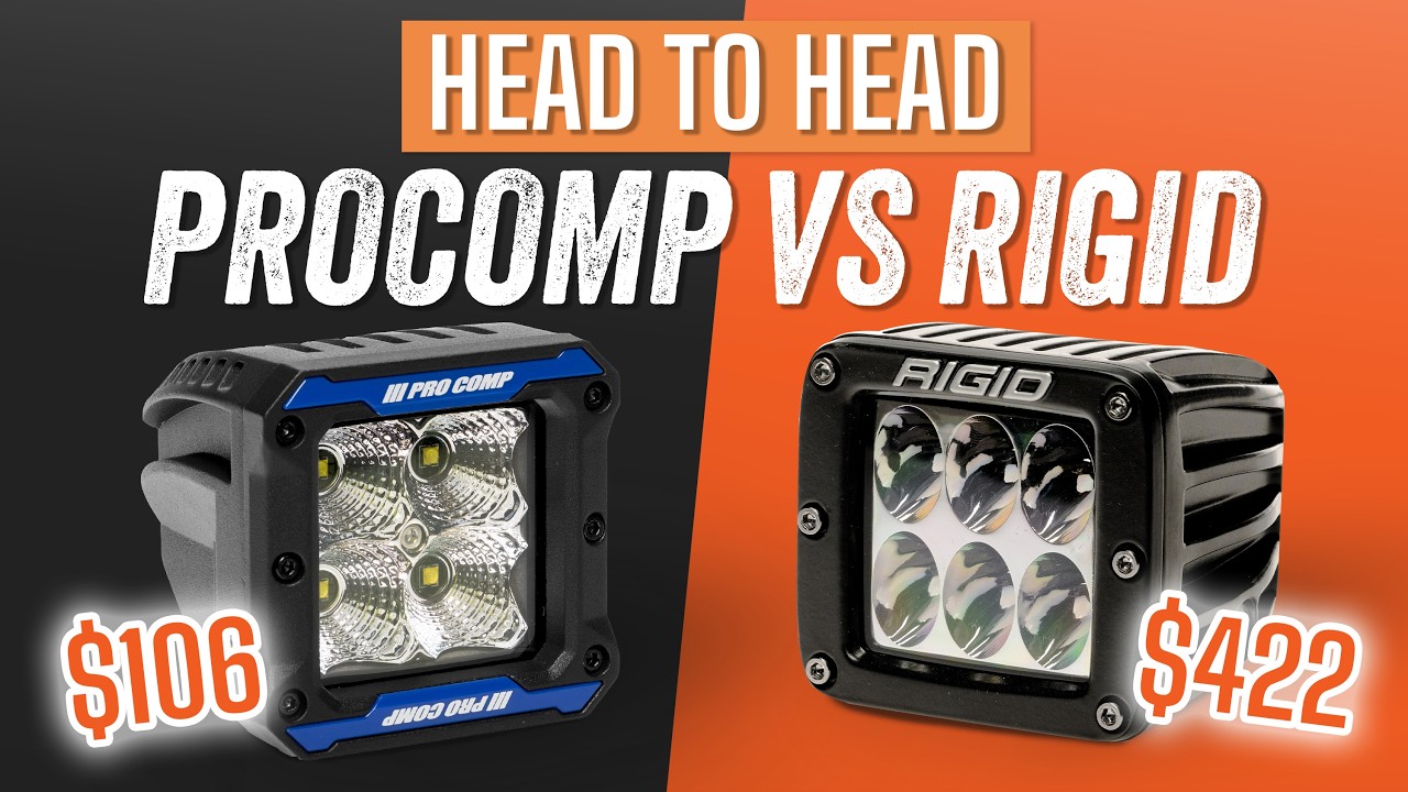Pro Comp vs. Rigid Pod Lights – Budget vs. Premium LED Pod Light Showdown!