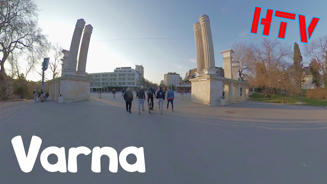 Varna,Bulgaria-a walk from Beach to Cathedral in the winter