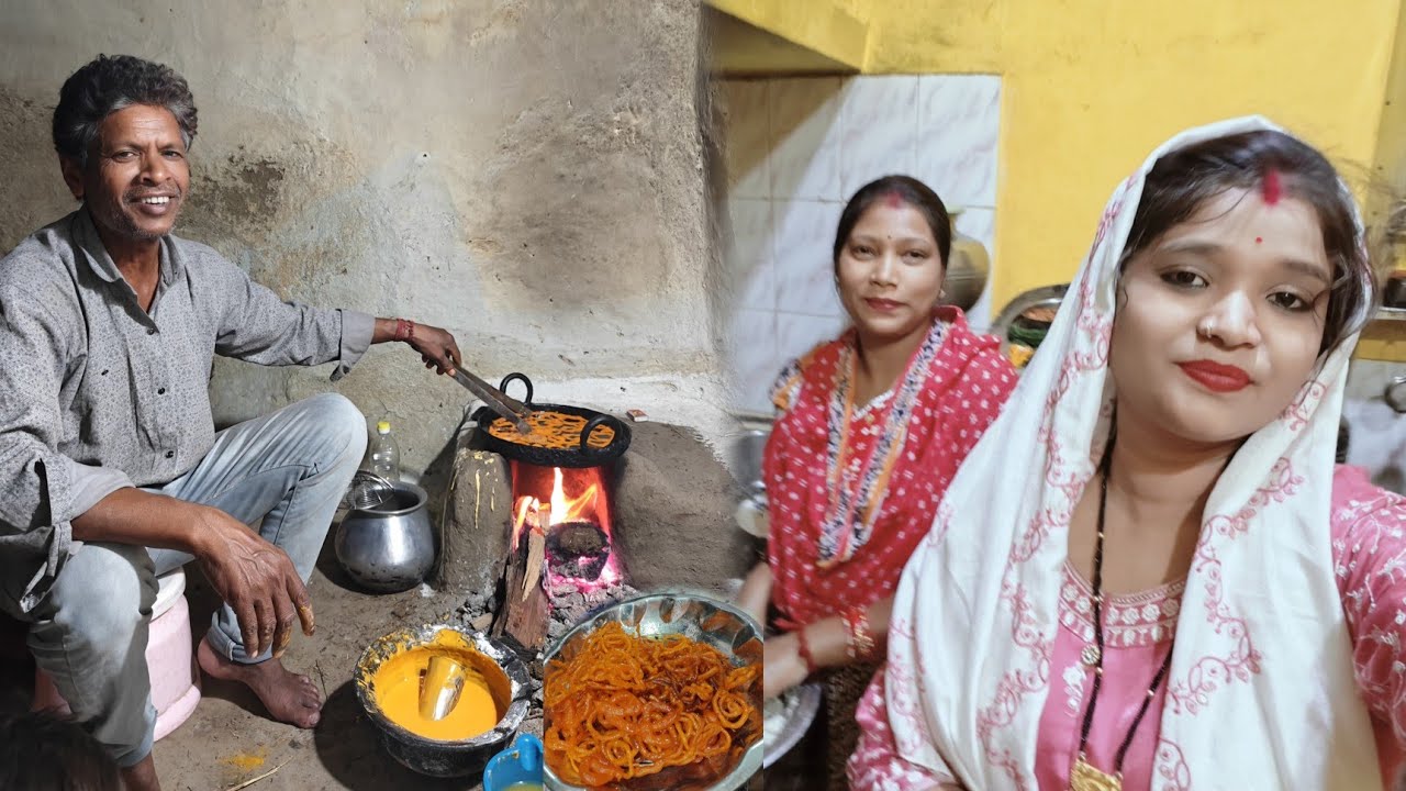 पापा ने बनाया स्पेशल जलेबी 🥘 फैमली ब्लॉग 