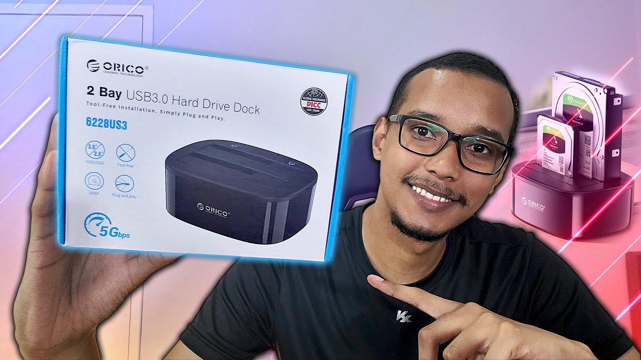 DAORA! Dock Station ORICO Para 2 HDs ou SSDs, ATÉ 36 TB!