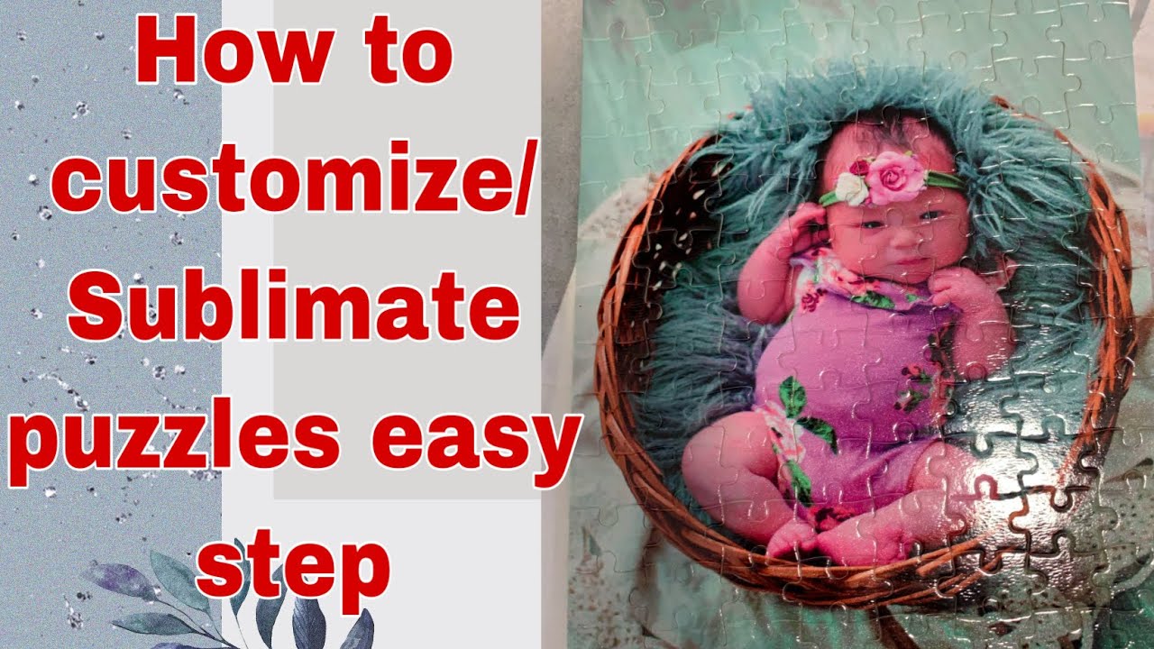 How to sublimate puzzle easy step/custom puzzle/ personalize puzzle 8.5×11 size