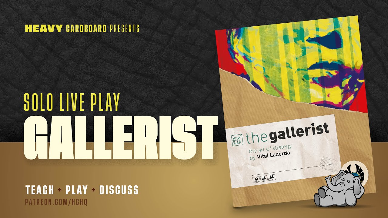 The Gallerist - Solo Overview, Play-through, & Round table by Heavy Cardboard