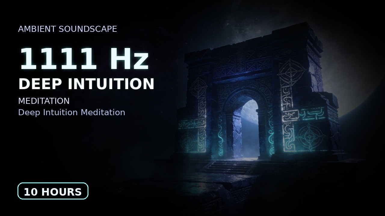 1111 Hz Ambient Soundscape-Deep Intuition Meditation 10 Hours