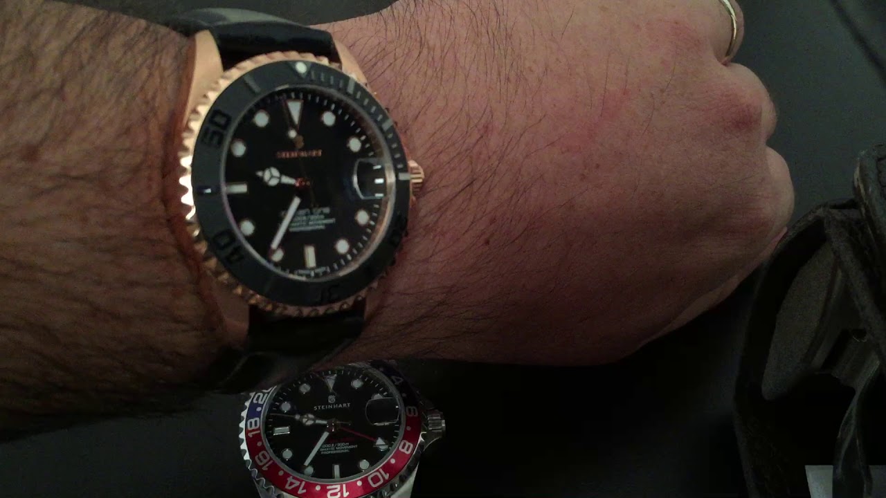 Steinhart 39 GMT vs Ocean One 39 Pink Gold