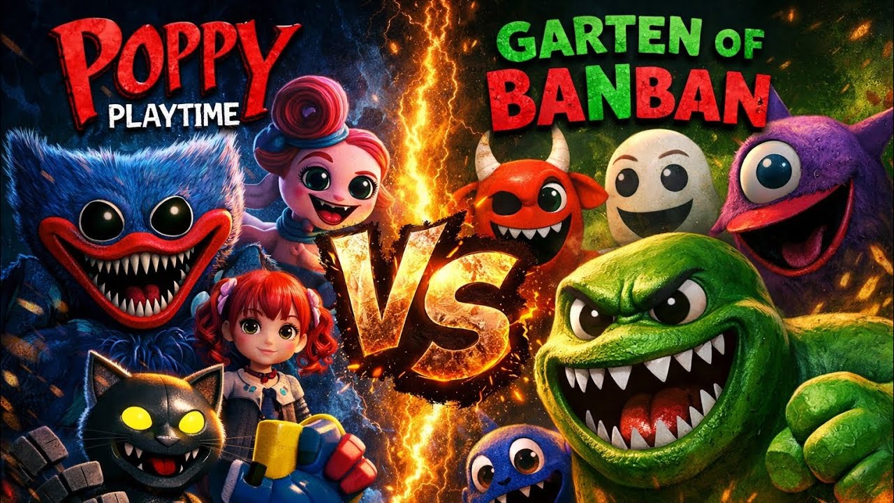 🔥POPPY PLAYTİME vs GARTEN OF BANBAN😱 