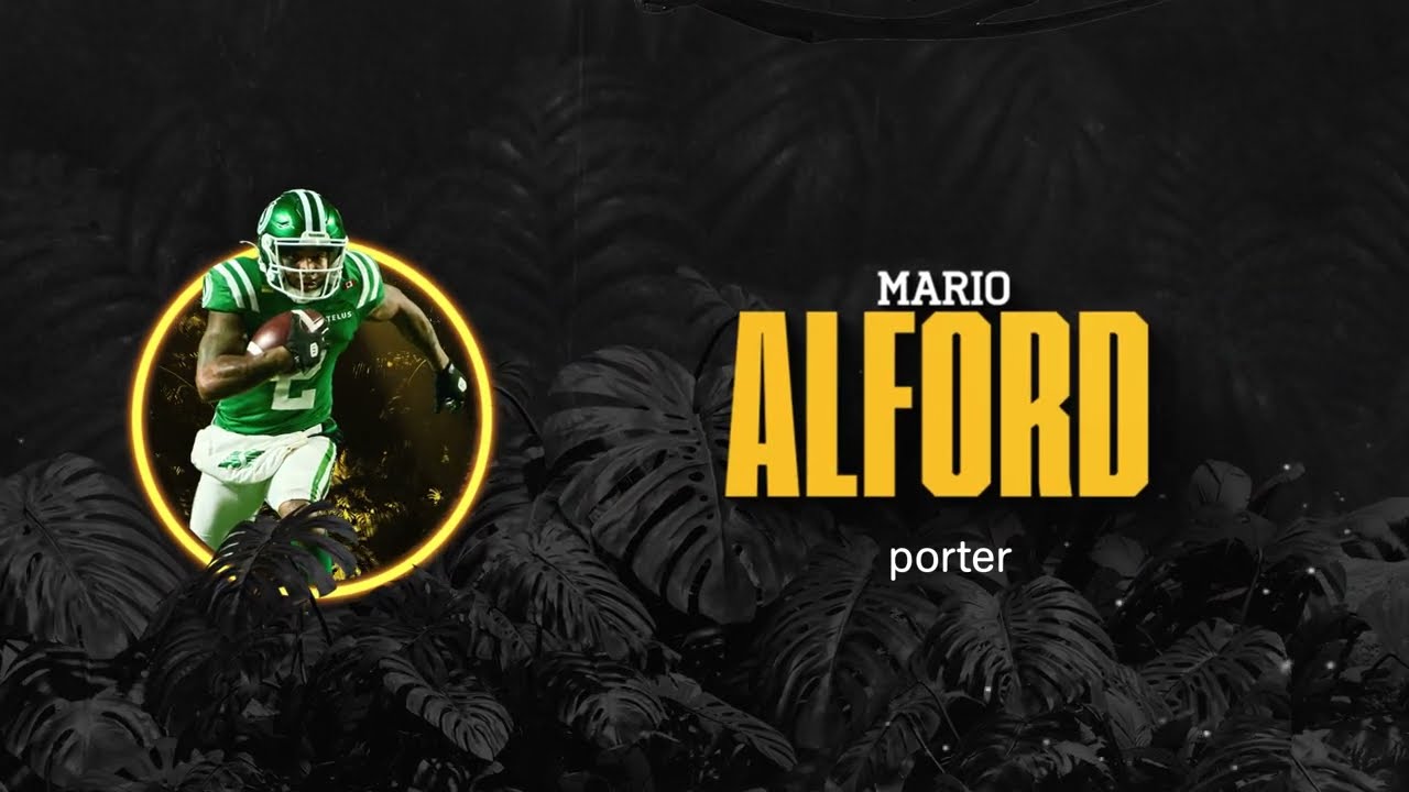 Mario Alford Signed | Hamilton Tiger-Cats 2026 Free Agency