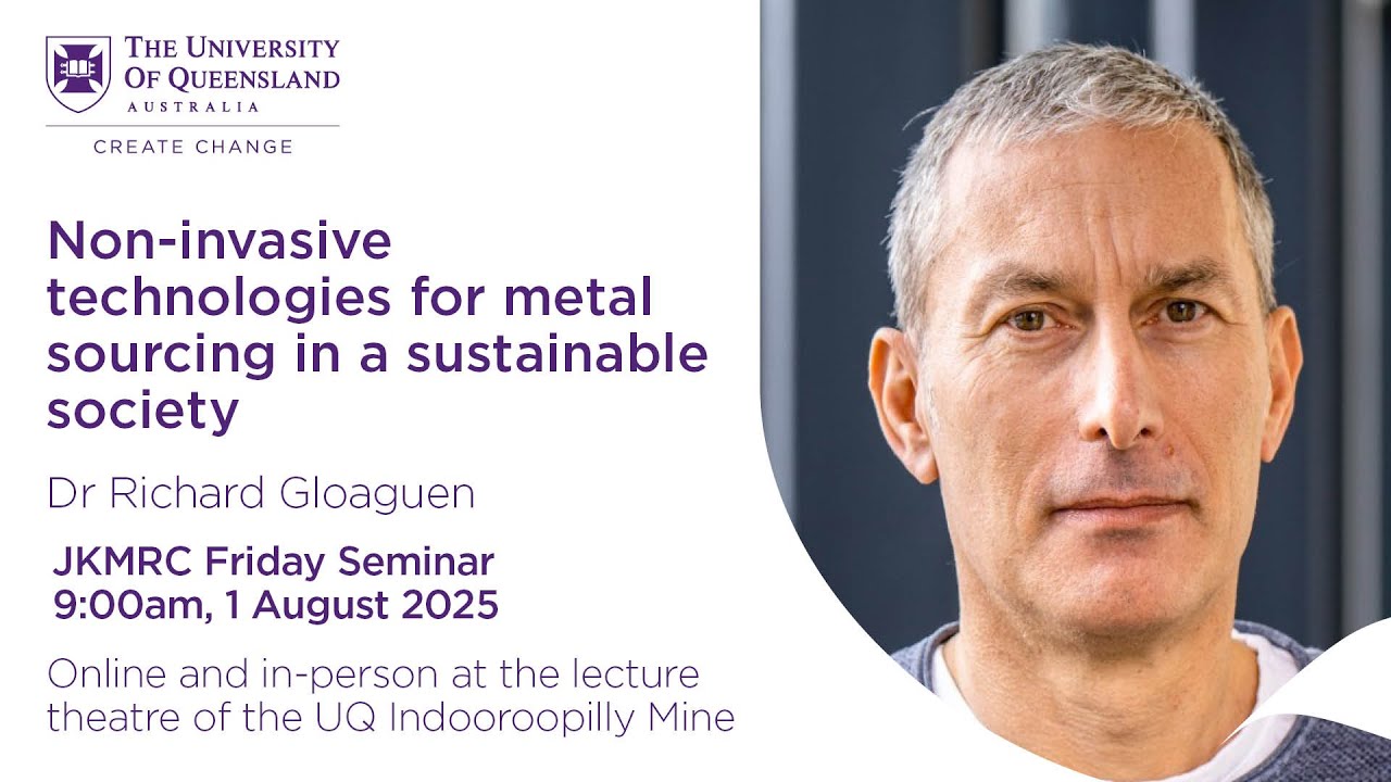 JKMRC Friday Seminar 2025: Non-invasive technologies for metal sourcing in a sustainable society