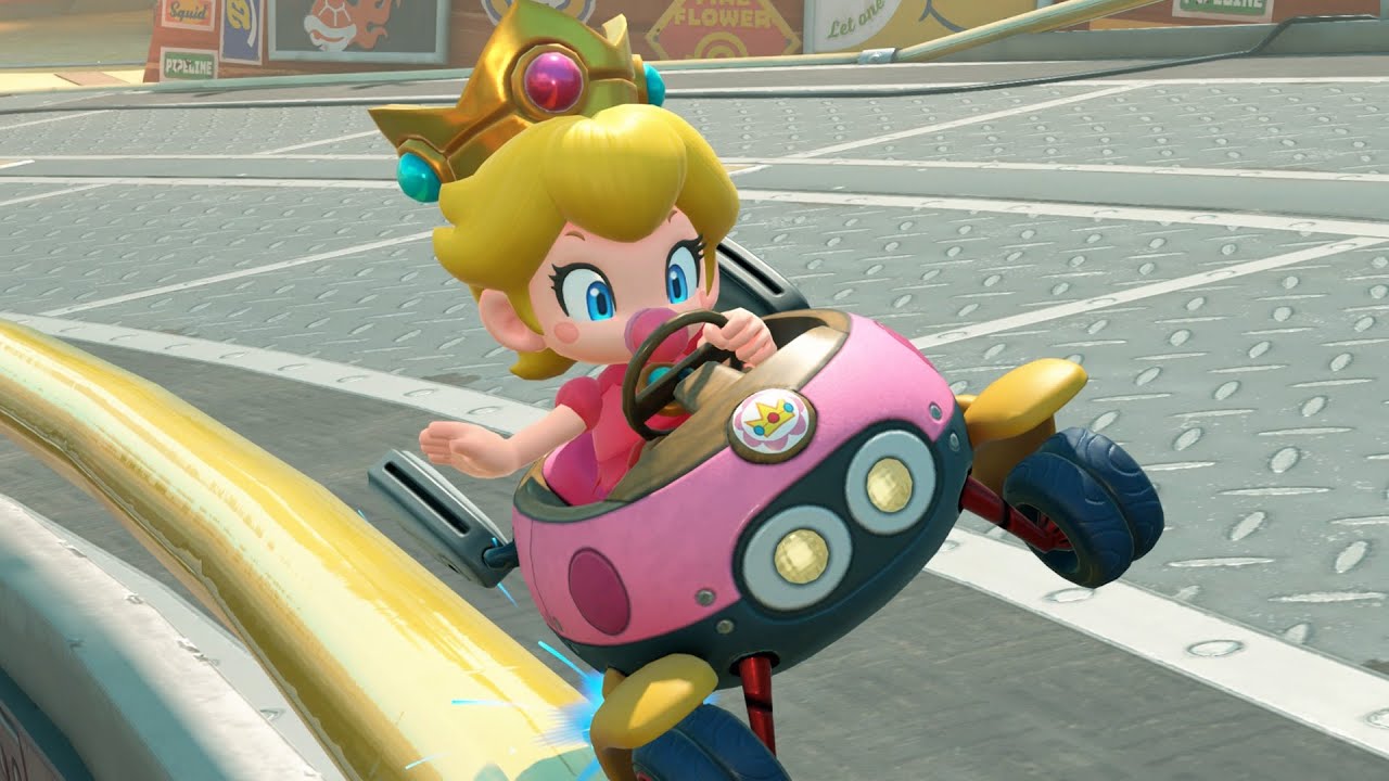 Mario Kart World - 150cc Mushroom Cup (Baby Peach Gameplay)