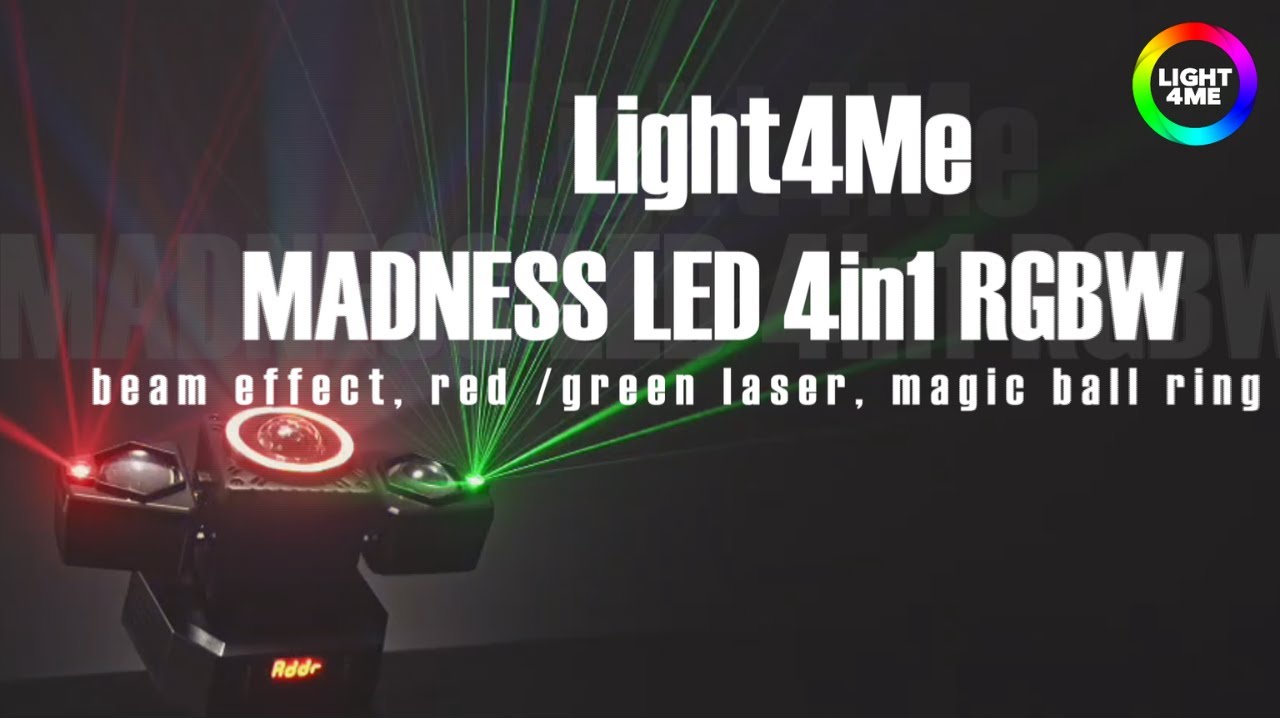 LIGHT4ME MADNESS 4IN1 RGBW efekt świetlny LED