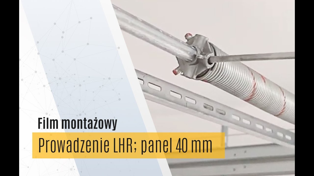 Montaż bramy segmentowej DAKO | prowadzenie LHR; panel 40