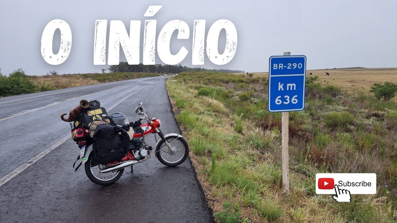 EP 003 AMÉRICAS EM 49CC.. PRIMEIROS 280KM COM HONDA SS 50CC 1970 RUMO AO USHUAIA/PUERTO WILLIANS