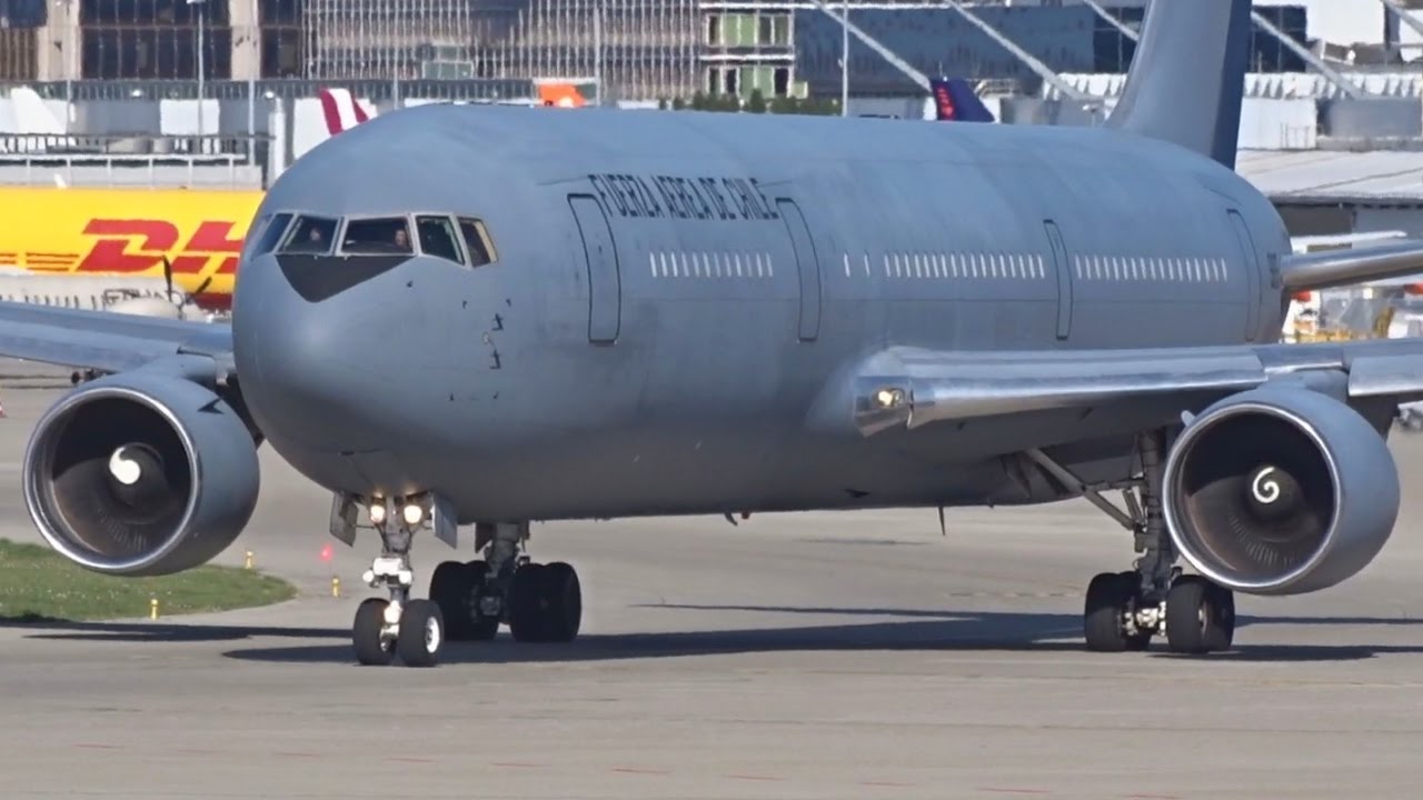 [FullHD] *RARE* Chilean Air Force Boeing 767-300(ER) takeoff at Geneva/GVA/LSGG