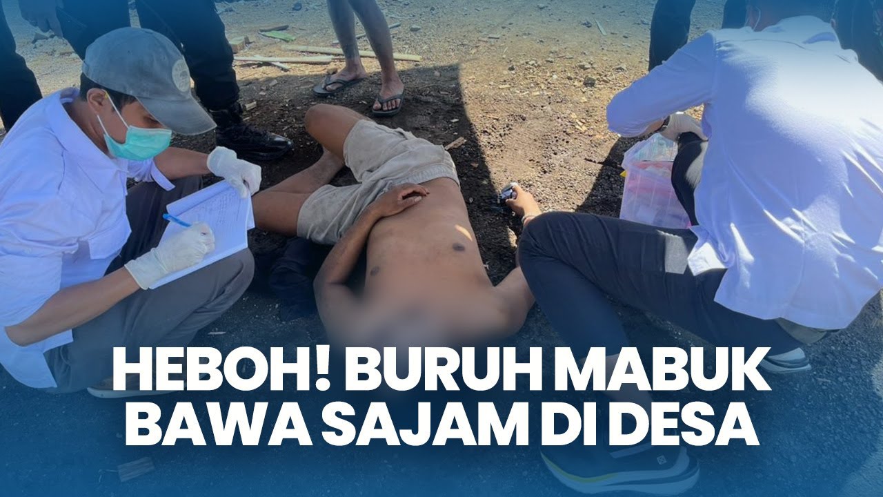 Mabuk, Seorang Buruh Takuti Warga Dengan Sajam Di Desa Jumpai Bali, Terdapat Luka Pada Wajahnya