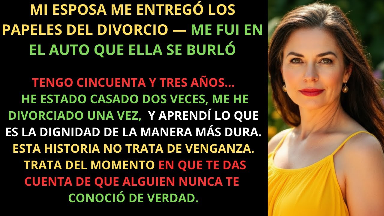 Mi Esposa Me Entregó los Papeles del Divorcio — Me Fui en el Auto que Ella Despreciaba
