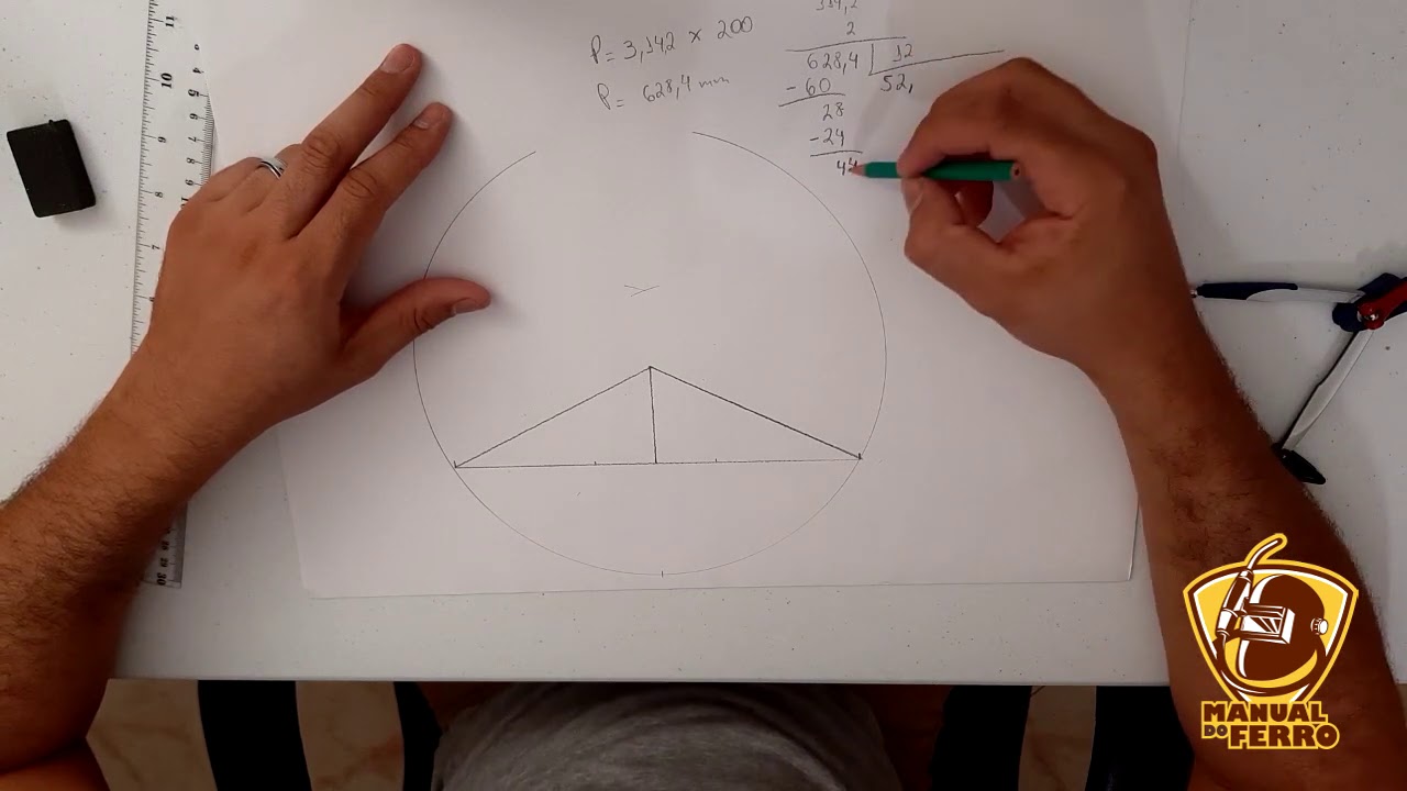 TUTORIAL - COMO FAZER Traçado do Chapéu Chinês