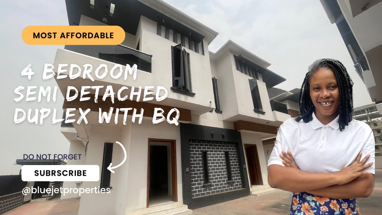House for Sale in Lekki, Lagos Nigeria; Most Affordable Semi Detached Duplex with Bq in Chevron