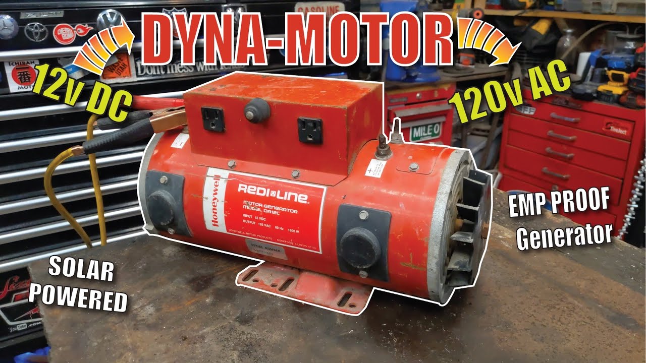 12v DC to AC ELECTRO MECHANICAL Generator REPAIR .. HOW THEY WORK .. solar lithium powered?