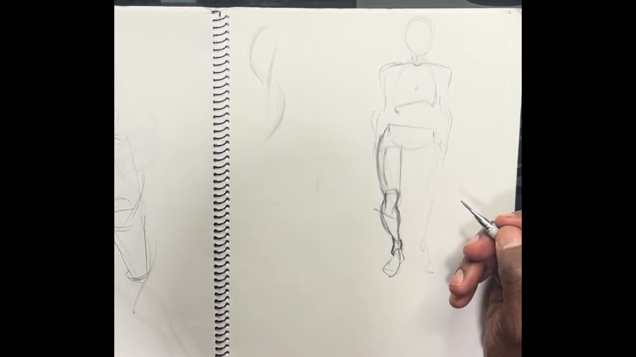 How to Use Straights and Curves to Draw the Human body Pt 1
