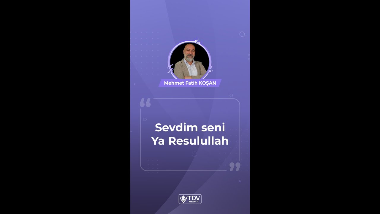 &ldquo;Sevdim seni Ya Resulullah&rdquo; | Şair Yazar Oyuncu Mehmet Fatih Koşan&rsquo;dan ilahi dinletisi&hellip;