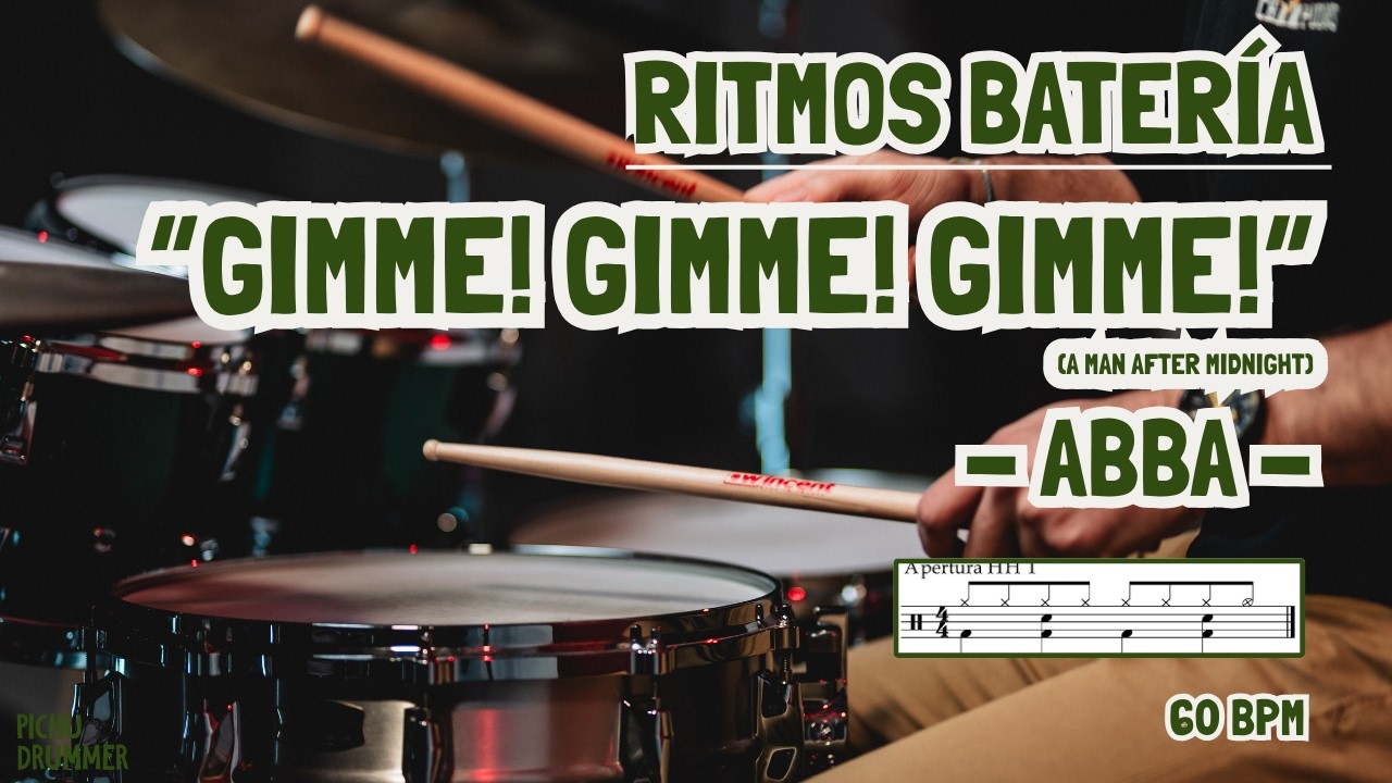 🥁GIMME! GIMME! GIMME! (A Man After Midnight) - ABBA (DRUM COVER) BATERÍA