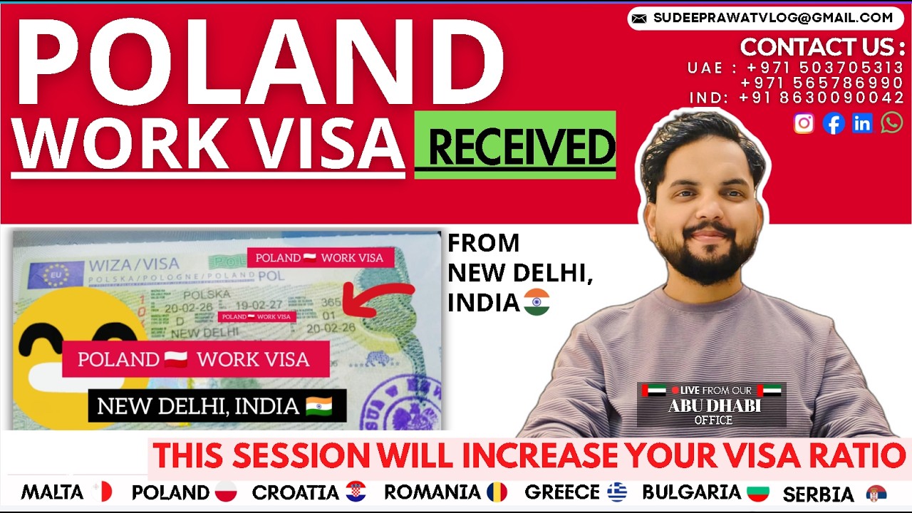 2026 - 2027 POLAND 🇵🇱 WORK VISA FROM NEW DELHI, INDIA 🇮🇳