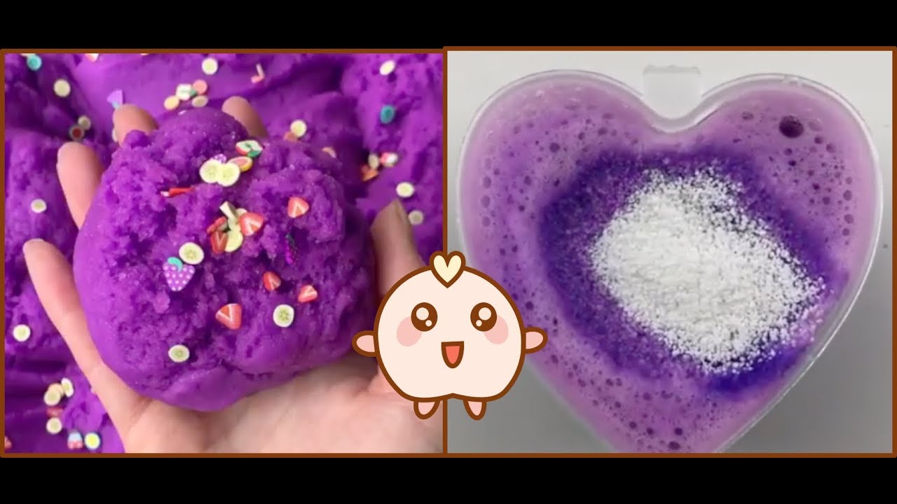 BEST OF SLIME -  Purple Slime Compilation (Oddly Satisfying) ASMR