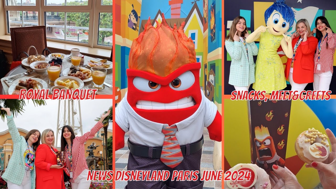 NEWS DISNEYLAND PARIS JUNE 2024 | BREAKFAST ROYAL BANQUET BUFFET, MEET&GREET JOY, ANGER..