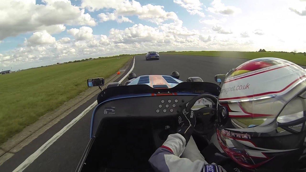 Caterham R500 Superlight vs Porsche 991 GT3 Track Battle Bedford Autodrome