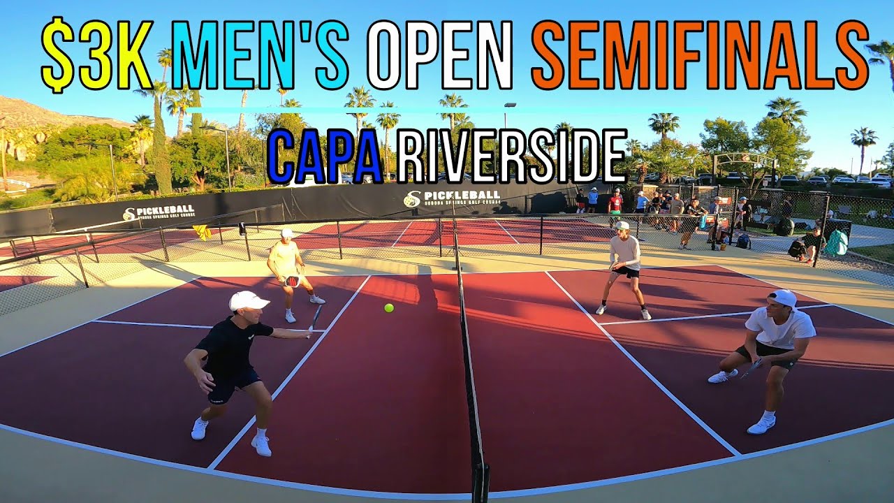 $3K Men’s Open Semifinals Baca(5.6) & Lenhard(5.4) vs Smith(5.8) & Dagnall(5.1) | CAPA Soboba