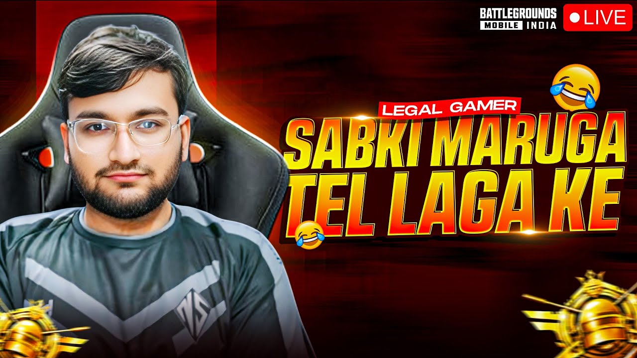 SABKI MARUGA TEL LAGA KE 😂 | Legal Gamer LIVE | BGMI Hindi Stream