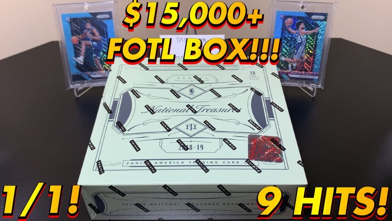 *$15000+ BOX! 1/1!* 2018-19 Panini National Treasures Basketball FOTL Premium Hobby Box Break/Review