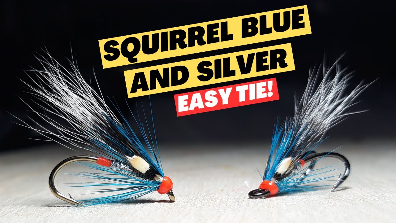 An EASY To TIE Salmon & Seatrout Fly - Squirrel Blue& Silver