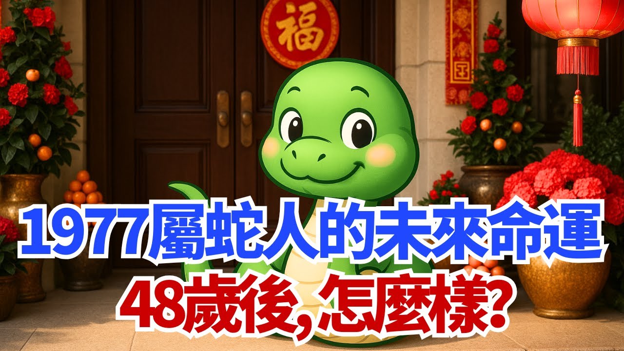 1977年屬蛇人的未來命運，48歲後，你會怎麼樣？#2025年生肖蛇運勢 #2025年生肖蛇運程 #2025年屬蛇運勢 #2025年屬蛇運程
