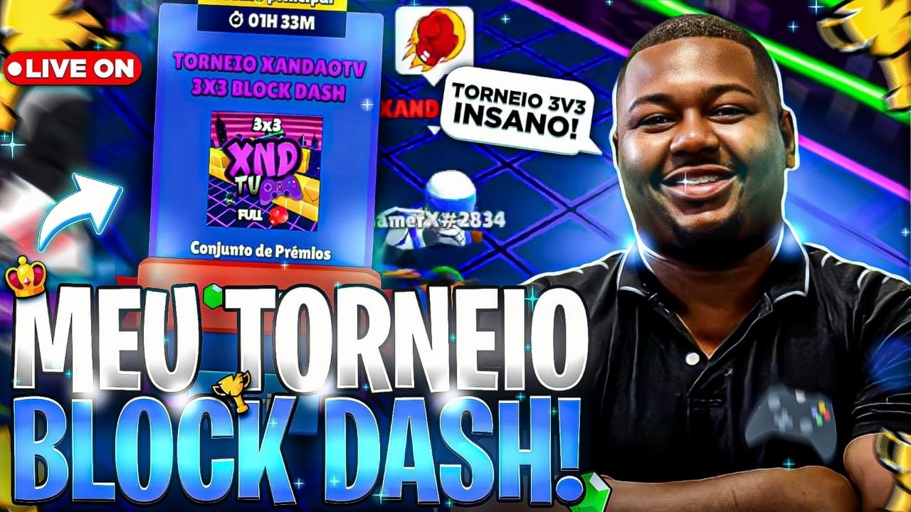 🔵 MEU TORNEIO BLOCK DASH + EVENTOS NO STUMBLE BEAST AO VIVO  - XNDTV