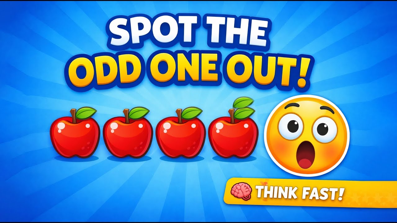 🔍 Spot the Odd One Out! Test Your Brain 🧠 | Fun Kids Puzzle