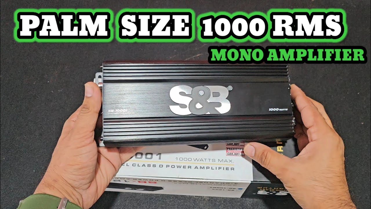 s&b 1000.1 mono amplifier very small size mono amplifier #redraudio #s&b #amplifier #monoamplifire