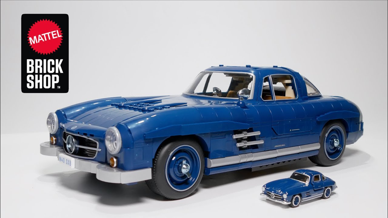Mattel Brick Shop Mercedes-Benz 300 SL Speed Build Hot Wheels Premium Series 