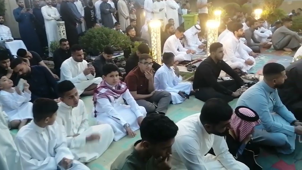 صلاة العيد الفطر المبارك من جامع حمود المحمود بعدسه الأستاذ بلال الجوعاني