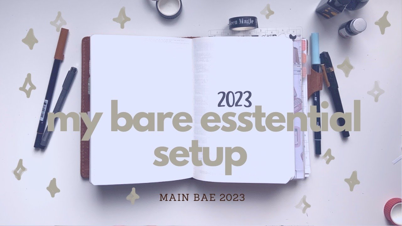 A Look At My Minimal 2023 And Functional Main Planner Setup | A5 Stalogy Bullet Journal