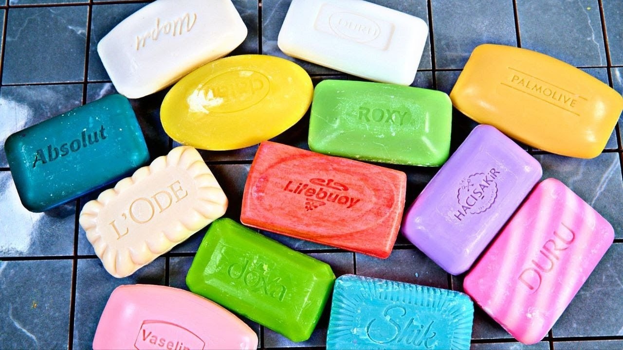 Relaxing ASMR Soap Art: 💜 Crushing soap boxes with starch 💜 Clay cracking 💜 Help you sleep 😴