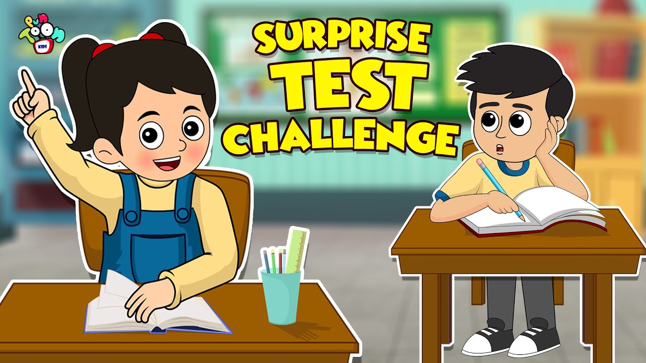 Surprise Test Challenge | Animated Stories | English Cartoon | Moral Stories | PunToon Kids