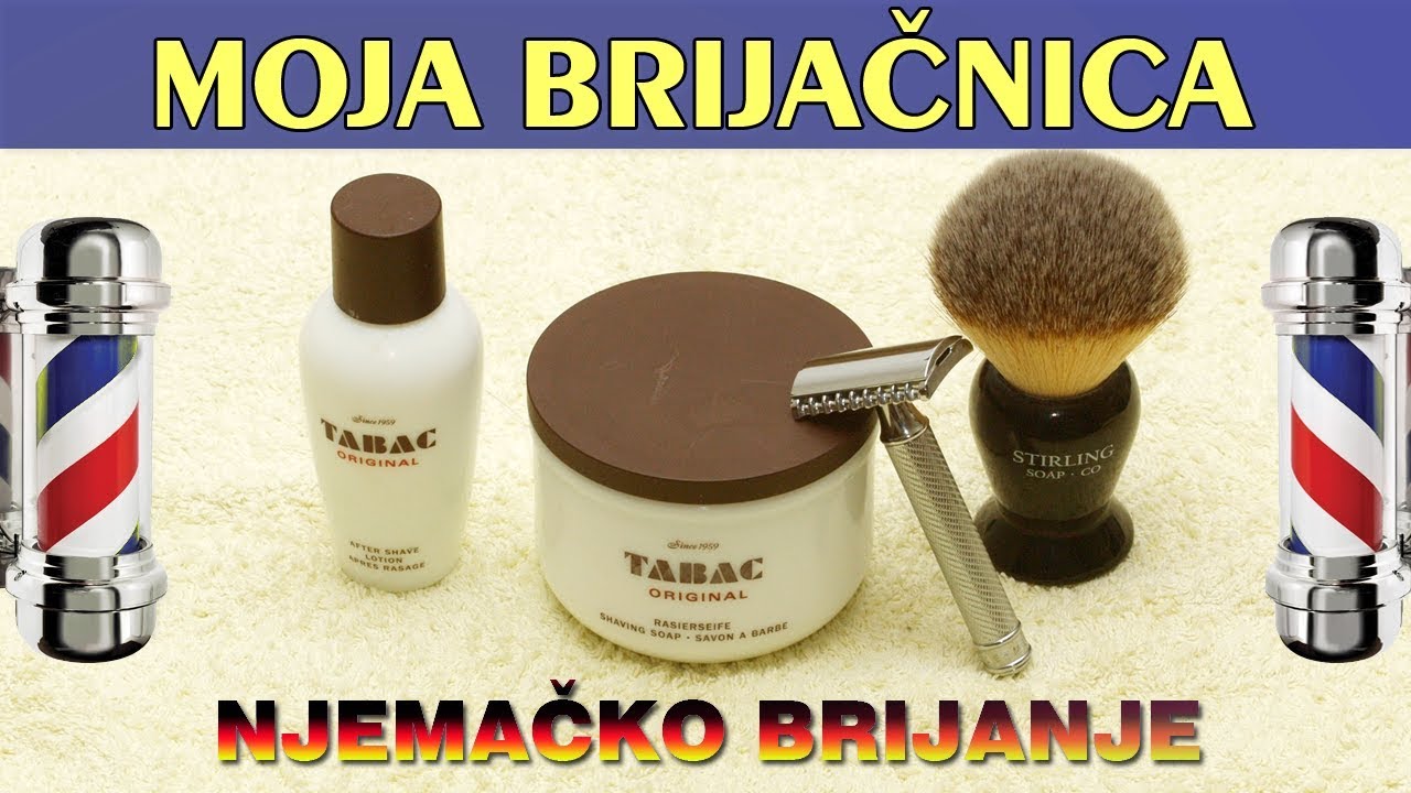 Njemačko brijanje - Tabac sapun i aftershave, Muhle R41, Stirling Kong