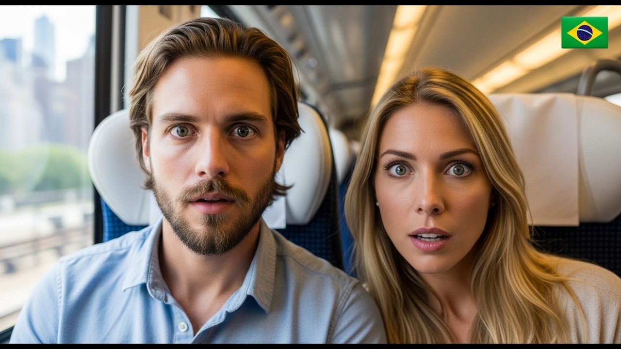 “Trem no Brasil é moderno?” Casal alemão duvida e se cala 1 min depois