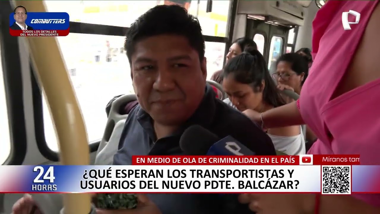 Transportistas y usuarios esperan que presidente Balcázar tome medidas frente a la criminalidad