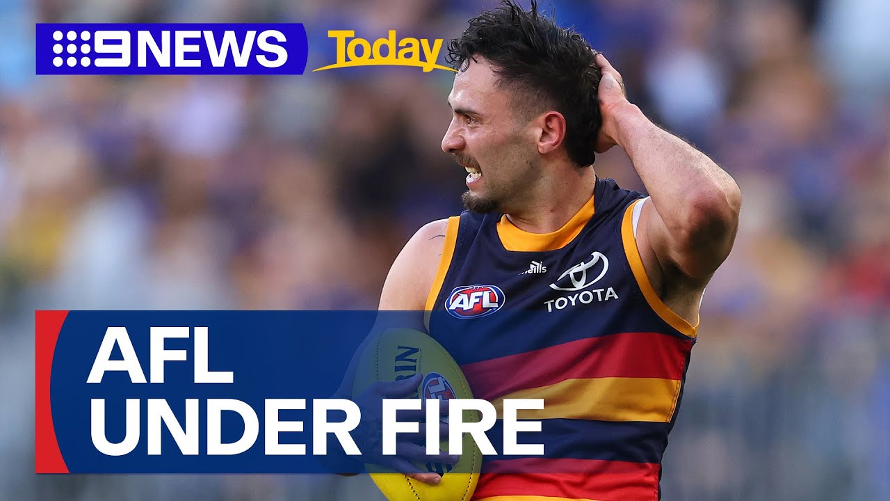 The AFL is under fire for reducing Izak Rankine penalty | 9 News Australia