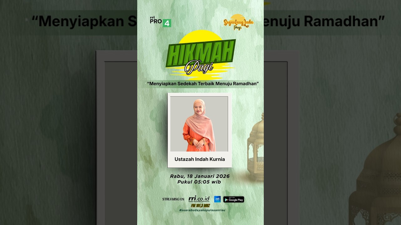 Hikmah Pagi: Menyiapkan Sedekah Terbaik Menuju Ramadhan