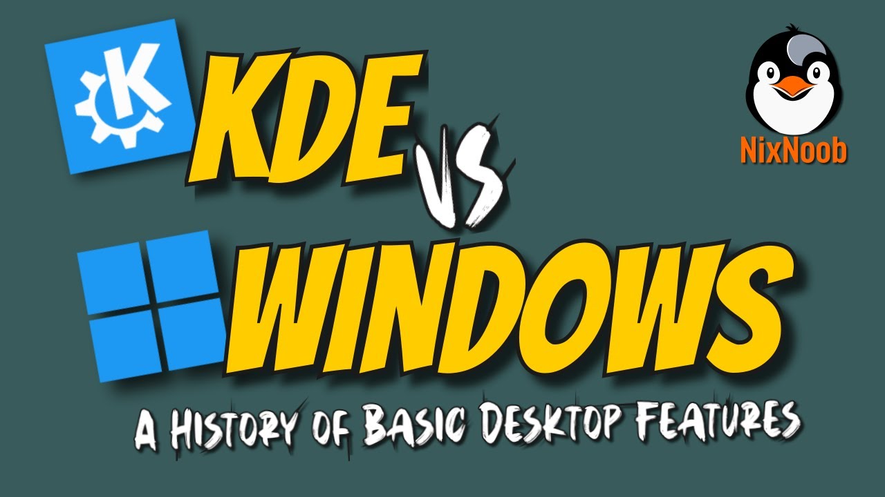 KDE против Windows — история основных функций рабочего стола